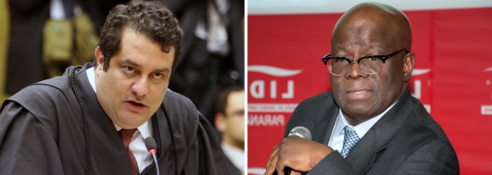 A juíza federal Célia Regina Bernardes, do Distrito Federal, determinou o arquivamento da ação movida pelo ex-presidente do STF contra o advogado Luiz Fernando Pacheco, acusando-o de calúnia, injúria e difamação durante sessão de julgamento da Ação Penal 470, em 11 de junho de 2014; Pacheco defendia o ex-presidente do PT José Genoino e estava inconformado por Barbosa não colocar em pauta um recurso para que o petista passasse a cumprir a sua pena em prisão domiciliar por causa de uma doença considerada grave