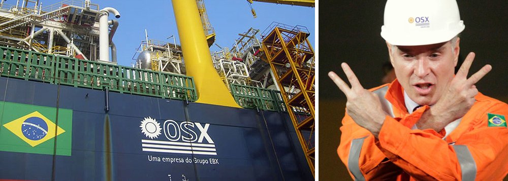 O ex-gerente-geral da área Internacional da Petrobras e mais novo delator da Lava Jato, Eduardo Vaz Costa Musa, disse em depoimento à Justiça que a empresa OSX, que integra o grupo EBX, do empresário Eike batista, pagou R$ 5 milhões em propinas para participar de uma licitação internacional de navios-plataforma para a estatal em 2012; valor do contrato vencido pelo consórcio Íntegra, que também tem a Mendes Jr como sócio, era de cerca de US$ 900 milhões; Musa, porém, não informou se Eike tinha conhecimento do esquema.