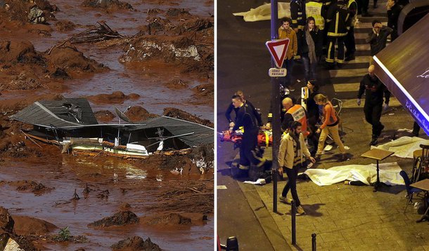 Mariana chocou o Brasil. Como pode uma empresa nacional que aufere lucros tão altos pela exploração de minérios tratar com tanto desdém a vida da população e a segurança do meio ambiente?! O terrorismo em Paris chocou o mundo