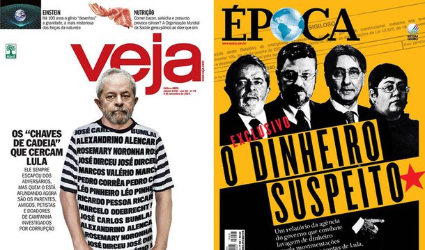 As capas de Veja é Época são de essência nazifascista. Se o Brasil não tivesse uma Justiça e um Ministério Público tão vinculados ao status quo, seria muito difícil se criar instabilidade política e crise institucional