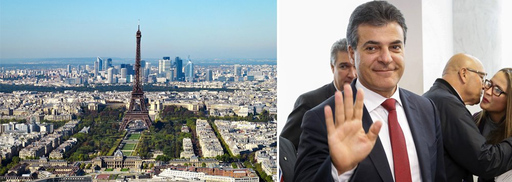 Segundo reportagem de Estelita Hass, governador do Paraná, Beto Richa (PSDB), prolongou uma viagem oficial para atrair investimentos da China, Rússia e França e passou o fim de semana em Paris, hospedado num hotel cinco estrelas, às custas do erário; o governo afirma que a escala foi uma "parada técnica"; o Estado tem atualmente R$ 1 bilhão em dívidas com fornecedores (Foto: Roberta Namour) Segundo reportagem de Estelita Hass, governador do Paraná, Beto Richa (PSDB), prolongou uma viagem oficial para atrair investimentos da China, Rússia e França e passou o fim de semana em Paris, hospedado num hotel cinco estrelas, às custas do erário; o governo afirma que a escala foi uma "parada técnica"; o Estado tem atualmente R$ 1 bilhão em dívidas com fornecedores