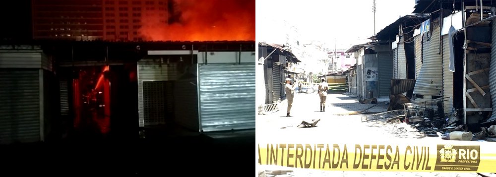 Por causa do fogo, aproximadamente 800 pessoas vão ficar sem trabalho nas próximas semanas, até a liberação e reconstrução do espaço, informou do o presidente da Associação dos Comerciantes e Ambulantes do Centro, João Lopes. "O prejuízo é incalculável. Tivemos destruição de 180 a 200 boxes. São de três a quatro pessoas trabalhando em cada box", informou Lopes