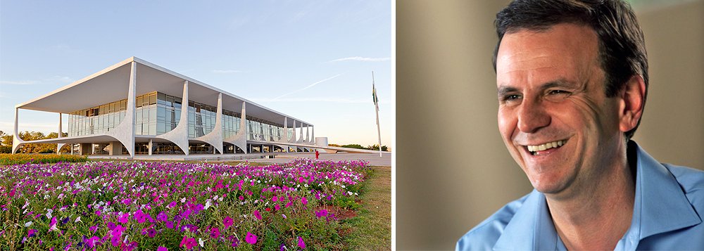 Prefeito do Rio de Janeiro, Eduardo Paes (PMDB), disse que “ninguém aguenta mais essa dualidade, esse jogo de se ele está lá, eu aqui serei oposição para matar”; em entrevista ao jornalista Jorge Bastos Moreno, no programa “Preto no branco”, do Canal Brasil, ele não descartou a possibilidade de disputar a Presidência da República pelo PMDB, depois de afirmar preferir que o candidato do partido à sucessão de Dilma seja o vice-presidente Michel Temer