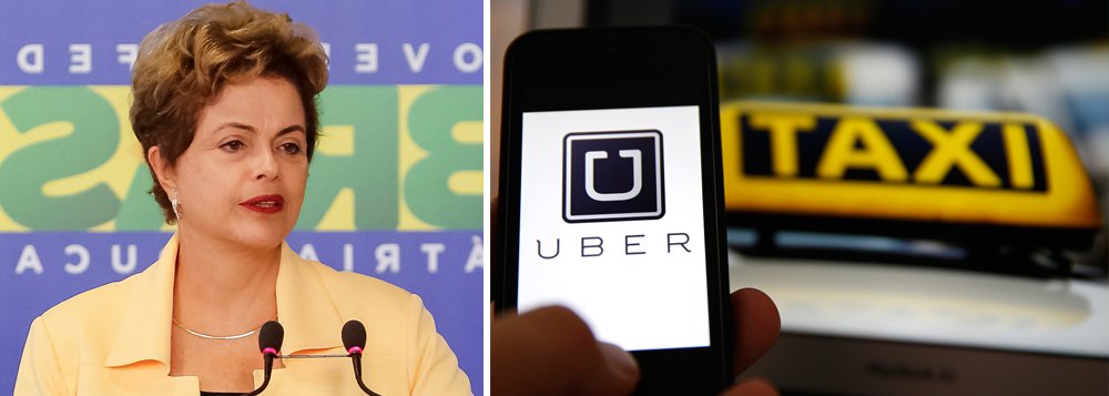 Presidente Dilma Rousseff afirmou nesta quarta-feira que o aplicativo de transporte urbano Uber precisa de regulamentação no Brasil, afirmando que a companhia norte-americana contribui para o desemprego; "É uma questão complexa... Eu acho que (o Uber) tira emprego das pessoas", afirmou a presidente a jornalistas após evento em Brasília