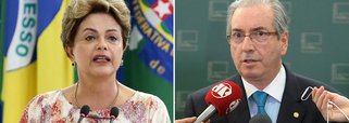 Presidente da Câmara, Eduardo Cunha (PMDB), que teve ontem R$ 9,6 milhões de suas contas na Suíça sequestrados pelo Supremo Tribunal Federal, volta a se comparar com o governo Dilma Rousseff e nega a intenção de deixar o cargo: “Ter ou não apoio não é razão para renunciar. Ela tem o direito de exercer seu mandato mesmo sem apoio popular. Não existe recall. Eu acho graça de alguns que vêm aqui falar da minha renúncia, mas não pedem a da presidente Dilma. Se for pelo mesmo parâmetro, você teria muitas e iguais motivações”, disse; em entrevista ao presidente da Assembleia Legislativa de São Paulo, Fernando Capez (PSDB), ele disse que não existe Operação Lava Jato, mas "operação Lava Cunha"