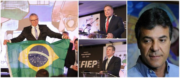 No evento de posse da diretoria da Federação das Indústrias do Paraná (Fiep), o chefe da Casa Civil, Eduardo Sciarra, que representava o governador Beto Richa, recebeu sonora vai dos empresários que estavam no local; por outro lado, o senador Alvaro Dias foi aplaudido e arrancou aplausos de pé quando disse que não é justo que os empresários pagassem pelo aparelhamento do Estado
 