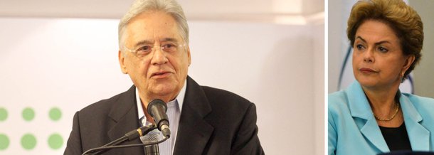 O ex-presidente Fernando Henrique Cardoso (PSDB) reagiu, nesta quarta (16), à declaração da presidente Dilma Rousseff, que fez um duro ataque contra os que querem tirá-la do cargo; mais cedo, Dilma afirmou que tentativas da oposição de usar a crise para chegar ao poder são uma "versão moderna" do golpe; para FHC, as movimentações a favor do impeachment não são golpistas e ganharam força porque o povo está sofrendo com a crise e se perguntando quando ela vai acabar; no entanto, o tucano afirmou que os brasileiros não aceitarão de "bom grado" o processo de impeachment sem alguém que renove a esperança no país; "Por enquanto não houve ninguém para assumir essa liderança", disse