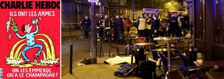Alvo de um atentado em janeiro desse ano, quando foram mortas 12 pessoas, entre elas cartunistas, editores e jornalistas da publicação, faz uma provocação aos terroristas em sua próxima capa, na edição especial sobre os ataques que deixaram 129 mortos em Paris na noite de sexta-feira 13