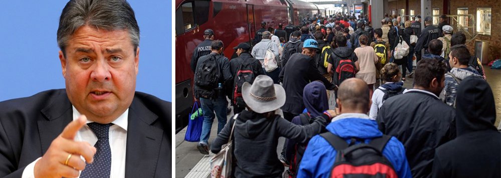 "Não tenho dúvidas sobre esse número, talvez até mais", disse o vice-chanceler e ministro da Economia alemão, Sigmar Gabrielno, no momento em que a Alemanha se prepara para receber 800 mil refugiados este ano, quatro vezes mais do que no ano anterior; ele afirmou que os outros países da União Europeia (UE) também devem aceitar a sua cota de refugiados, já que milhares de pessoas continuam a fugir da guerra e da pobreza no Oriente Médio e na África, procurando refúgio entre os 28 Estados-Membros