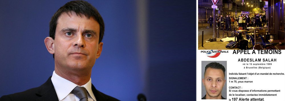 "Em alguns poucos dias, Paris será a capital do mundo nesta cúpula fundamental para a humanidade", declarou o primeiro-ministro francês, Manuel Valls, para quem adiá-la "seria de certa forma ceder diante da violência"; ele, no entanto, alertou que a França precisa estar preparada para novos atentados, ao avisar que país ainda pode ser alvo de ataques "nos próximos dias ou nas próximas semanas"; "Vamos viver por muito tempo com esta ameaça, e precisamos estar preparados", alertou Valls em entrevista à rádio "RTL"; a polícia francesa procura Abdeslam Salah, suspeito de envolvimento no 13 de novembro, que pode estar em fuga pela Europa