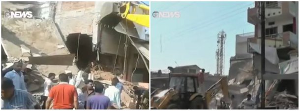 Um botijão de gás explodiu em um restaurante na cidade de Petlawad, no estado de Madhya Pradesh, cerca de 800 quilômetros ao sul de Nova Délhi, provocando uma segunda explosão de detonadores de construção armazenados ilegalmente nas proximidades