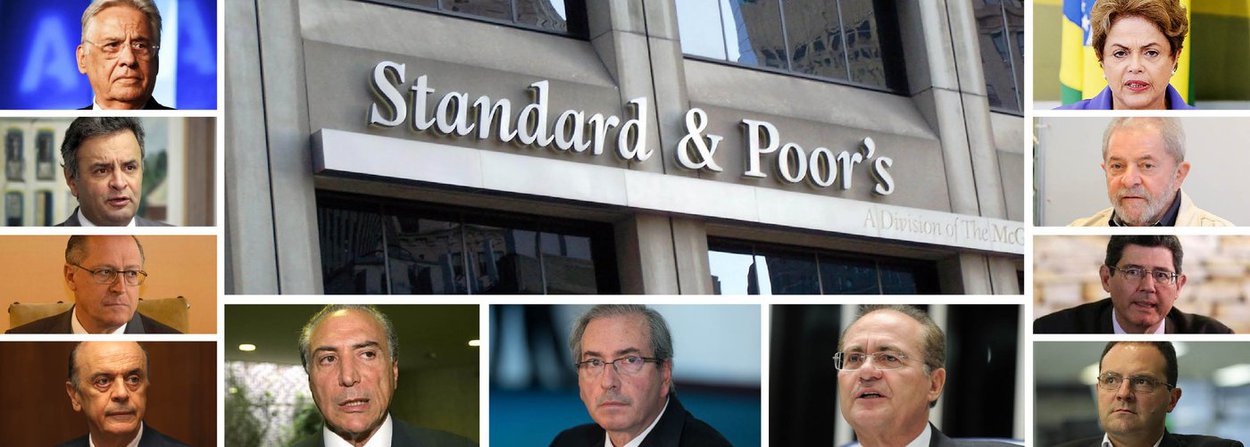 Em tese, o rebaixamento da classificação de risco do País pela Standard &amp; Poors, que também atingiu diversos bancos e empresas, deveria unir as principais lideranças nacionais em torno de uma agenda de consenso, que visasse equilibrar as contas públicas; no entanto, tanto o PMDB, de Michel Temer, Renan Calheiros e Eduardo Cunha, como o PSDB, de FHC, Aécio Neves e Geraldo Alckmin, podem preferir esticar a corda ao máximo para asfixiar o governo e promover uma ruptura política; nos próximos dias, os ministros Joaquim Levy e Nelson Barbosa devem apresentar uma série de cortes, mas até mesmo o ex-presidente Lula tem manifestado resistência ao ajuste fiscal; sob pressão máxima, a presidente Dilma Rousseff será testada ao extremo