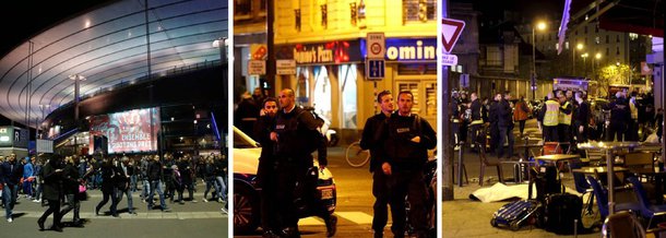 O portal “Site”, que monitora as atividades dos jihadistas na internet, disse que o grupo terrorista Estado Islâmico assumiu a autoria dos ataques na noite desta sexta-feira 13; segundo a diretora do portal, Rita Katz, a revista do Estado Islâmico, a “Dabiq”, escreveu que a França “manda seus ataques aéreos para a Síria diariamente” e que essas ações “matam crianças e idosos”; “Hoje vocês estão bebendo do mesmo cálice”, escreveu a publicação