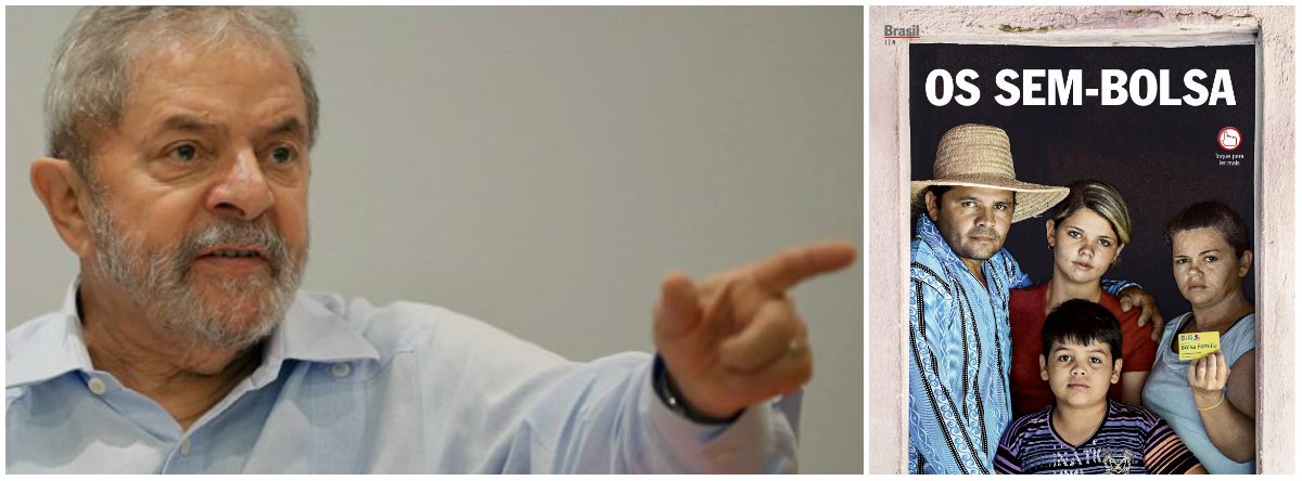 "É mentira da Veja: o governo não cortou o Bolsa Família", escreveu o ex-presidente Lula ao rebater reportagem da revista neste fim de semana; em nota, o Ministério do Desenvolvimento Social afirma que "a revista Veja desta semana mente quando diz que o governo corta benefícios do Bolsa Família para fazer o ajuste fiscal. O Bolsa Família não sofreu corte no Orçamento, está integralmente preservado"; o texto corrige ainda o número de beneficiários (13,9 milhões em setembro) e nega que ele tenha caído para 13,2 milhões, como diz a matéria; "A revista Veja poderia ter evitado o erro se tivesse procurado o ministério para checar as informações, como recomenda o bom jornalismo"