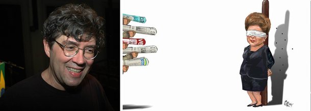 O chargista Renato Aroeira ganhou a semana com uma charge que mostrava a presidente Dilma Rousseff com os olhos vendados diante de um paredão pronto para alvejá-la de balas, mas ao invés de armas, os atiradores empunhavam jornais e revistas; em entrevista ao Diário do Centro do Mundo, ele disse que "existe uma guerra entre o capital e seus braços de imprensa, entre outros, contra a esquerda"; "Mas é também uma guerra contra o estado. Dinheiro, o graúdo, não precisa de estado. Mas ele precisa de poder", explicou