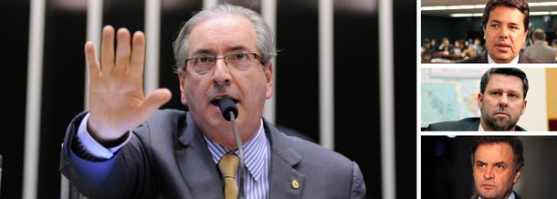 Acossado pela Lava Jato e investigado na Suíça, o presidente da Câmara dos Deputados decidiu hoje se vingar do País; obstruiu uma sessão do Congresso que avaliaria os vetos da presidente Dilma Rousseff sobre a chamada pauta-bomba, que equivale a duas CPMFs, com o apoio de líderes da oposição como Mendonça Filho (DEM) e Carlos Sampaio (PSDB); senador Aécio Neves também é tido como aliado; alvo de tantas acusações, Eduardo Cunha fatalmente terá seu caso aceito pelo STF; será que neste momento ele perderá o apoio da oposição golpista e dos meios de comunicação que ainda estão do seu lado?