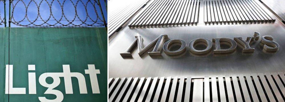 A agência de classificação de risco de crédito Moody's colocou o rating da empresa de energia Light e de suas subsidiárias de distribuição e geração Light Serviços de Eletricidade e Light Energia sob análise para um possível rebaixamento