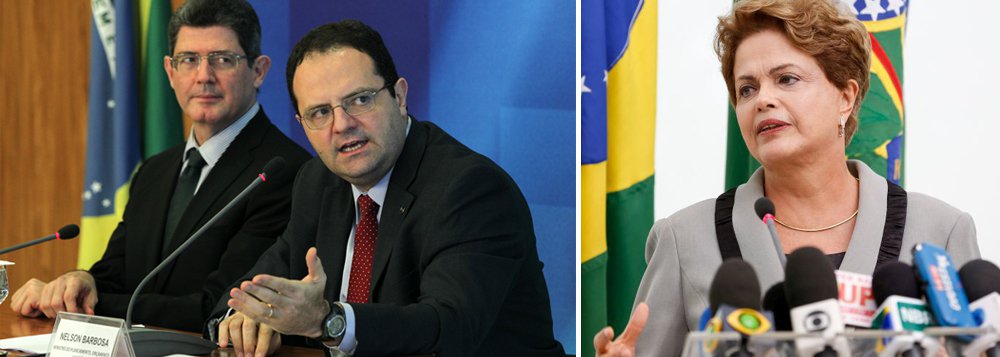 Em reunião com o ministro da Fazenda, Joaquim Levy; do Planejamento, Nelson Barbosa; da Casa Civil, Aloízio Mercadante; além dos secretários da Receita Federal, Jorge Rachid; e do Tesouro, Marcelo Saintive, presidente Dilma Rousseff definiu o pacote de cortes iniciais nas despesas do governo para tentar equilibrar as contas de 2016; valor equivale a 1,54% do Orçamento de 2016 e deve atingir inclusive programas sociais, Previdência e gastos com funcionalismo público; a reforma ministerial deve ficar para a semana que vem; medidas serão apresentadas nesta segunda-feira aos presidentes do Senado, Renan Calheiros (PMDB-AL), e da Câmara, Eduardo Cunha (PMDB-RJ), antes de serem divulgadas