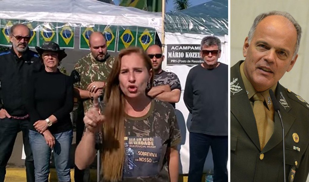 “O Comando Militar do Sudeste não se manifesta sobre atos políticos. O posicionamento do Exército Brasileiro, em qualquer circunstância, é de atuar com isenção e dentro da legitimidade e legalidade, conforme o previsto no Art. 142 da Constituição Federal”, respondeu, em nota, o responsável pelo Comando Militar do Sudeste, general João Camilo Pires de Campos, sobre um grupo de homens e mulheres – e até crianças – que montou um acampamento em frente ao quartel-general do Exército em São Paulo para pedir um golpe militar contra a presidente Dilma