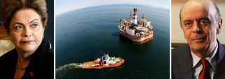 ‘Sem abrir as porteiras’ para companhias internacionais, como prevê o projeto de lei do senador tucano José Serra, governo pode rediscutir a obrigatoriedade de participação da Petrobras de pelo menos 30% nos consórcios, desde que a empresa mantenha o direito de preferência nos próximos leilões; crise no setor e a queda no preço do petróleo teriam motivado a mudança; Dilma Rousseff também não abre mão de destinar os recursos arrecadados à saúde e à educação; o decreto baixado pela presidente no início de janeiro, flexibilizando normas relativas à exigência de conteúdo nacional na fabricação de equipamentos usados no pré-sal, já teria sido pensado no âmbito das mudanças regulatórias do setor