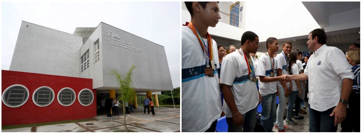 O prefeito do Rio de Janeiro, Eduardo Paes, inaugurou o quarto Ginásio Experimental Olímpico (GEO) na cidade, na Ilha do Governador, zona norte; o GEO Nelson Prudêncio atenderá a 340 alunos do 6º ao 9º ano, em turno integral (sete horas); entre as modalidades esportivas que serão oferecidas estão natação, xadrez, judô e atletismo