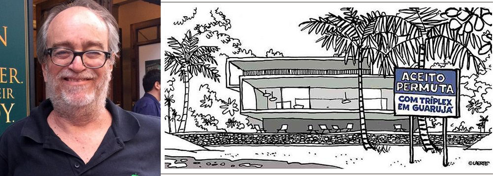 Jornalista Paulo Nogueira, do Diário do Centro do Mundo (DCM), elogiou a charge histórica da cartunista Laerte, publicada na Folha de S. Paulo nesta terça-feira, 16, sobre o triplex dos herdeiros de Roberto Marinho, da Globo; "Não foi um gesto grande senão por mostrar a pequenez indecente da imprensa e da PF. Voz grossa contra Lula, voz fina e covarde contra a plutocracia encarnada na Globo. É uma charge que desde já, por isso, entra na história", afirma