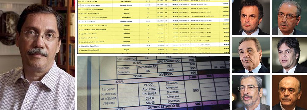 Em comentário na CBN, o colunista Merval Pereira protestou contra o vazamento do listão da Odebrecht, que apontou como beneficiários de propina parlamentares que fazem parte da fina flor do golpe, como Aécio Neves, Cássio Cunha Lima, Agripino Maria, Eduardo Cunha, Antonio Imbassahy e José Serra; segundo o colunista, vazamento seria obra de setores da Polícia Federal interessados em "embananar o Congresso" para tentar algum tipo de acordão