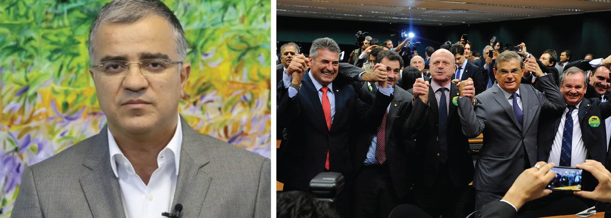 Jornalista diz que rompimento do PMDB com o governo, anunciado nesta tarde, "torna praticamente inevitável a aprovação do impeachment da presidente" Dilma e "também indica que será provável que o Senado aceite processar Dilma Rousseff por crime de responsabilidade"; para Kennedy Alencar, "a saída do PMDB indica um colapso político do governo Dilma. Mostra que naufragou sua articulação política"