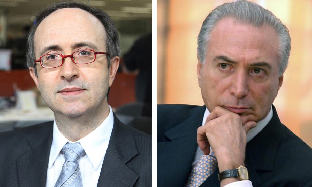 Colunista da Veja Reinaldo Azevedo se recusa a aceitar como verdadeiros os números divulgados em pesquisa Datafolha neste domingo que mostram queda do apoio popular ao impeachment da presidente Dilma Rousseff e aumento de apoio ao afastamento do vice, Michel Temer; "Não faz sentido, a meu ver, o Datafolha indagar se as pessoas são favoráveis ao impeachment de Michel Temer. Trata-se de um erro brutal cometido pelo instituto, ao qual a Folha dá enorme destaque porque, suponho, encomendou o levantamento", diz ele