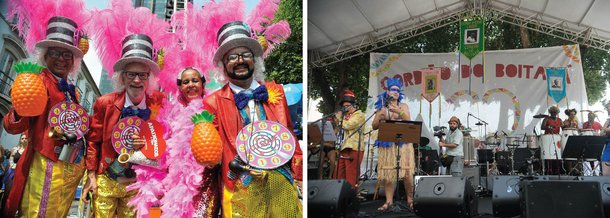 As tradicionais marchinhas de carnaval, frevo, choro e outros ritmos tradicionais embalaram os foliões que lotaram a Praça XV, no centro do Rio de Janeiro; uma multidão compareceu neste domingo 7 para comemorar os 20 anos do bloco e assistir shows de artistas como Teresa Cristina, Alfredo Del Penho e Pedro Miranda, em uma homenagem do Cordão do Boitatá a Aldir Blanc, Chico Buarque, Hermeto Pascoal e os 15 anos da Escola Portátil de Choro – que forma músicos