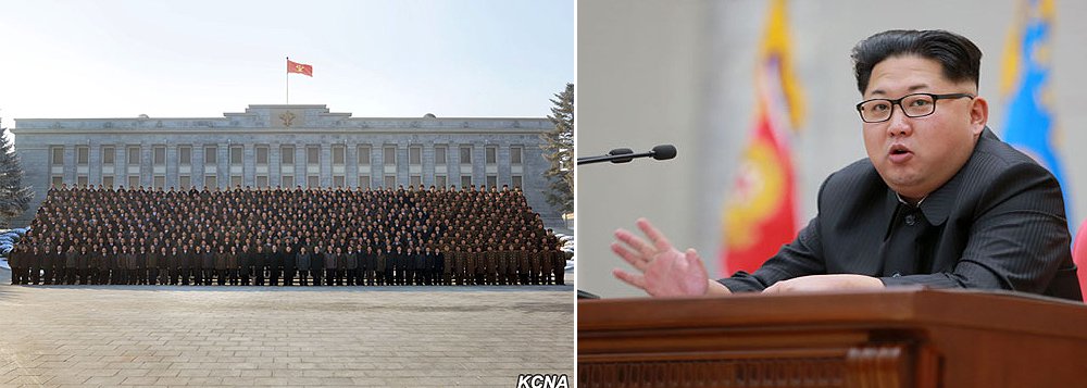 No encontro, o líder da Coreia do Norte defendeu a importância do teste como instrumento de convencimento; a agência oficial KCNA detalha o encontro em texto publicado nesta segunda-feira 11, que inclui uma fotografia de Kim Jong-un com os responsáveis pelo programa nuclear do regime norte-coreano, sem especificar, no entanto, a data em que ocorreu a reunião