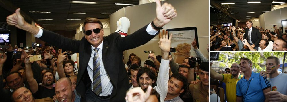 "Os rapazes idolatram o jeito de ele falar, a boca torta num esgar que fica mais estranho quando ele está nervoso, o jeito de ele andar, o jeito dele ser. Bolsonaro gosta de ficar entre esses machos e os machos gostam de estar com Bolsonaro", diz o jornalista Kiko Nogueira, diretor-adjunto do DCM; "Bolsonaro exerce um intenso apelo homoerótico sobre seu eleitorado. É o fascínio homossexual do fascismo, disfarçado sob a homofobia"