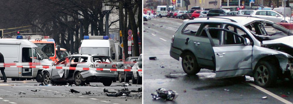 A polícia da Alemanha suspeita que um dispositivo explosivo provocou a explosão de um carro que resultou na morte do motorista em uma rua no centro de Berlim nesta terça-feira (15); a área foi isolada e peritos investigam se há mais explosivos no local