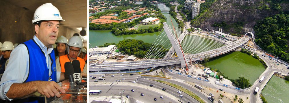 As obras da Linha 4 do metrô do Rio chegaram a 90% de conclusão, informou a Secretaria Estadual de Transportes; as obras começaram há seis anos e, segundo o governo, a linha, que tem 16 quilômetros de extensão, começa a funcionar a partir de julho deste ano, antes dos Jogos Olímpicos; “Esta é uma importante etapa da obra, onde estão sendo lançados na Ponte Estaiada os cabos de sinalização, responsáveis por transmitir para o centro de controle operacional do metrô as informações sobre a circulação dos trens no trecho oeste”, afirmou o secretário de Transportes, Rodrigo Vieira