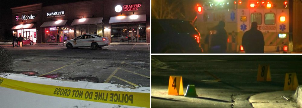 Um homem matou sete pessoas e feriu outras nove no estado de Michigan, nos Estados Unidos, na noite deste sábado (20), informou a polícia; a polícia estadual deteve um suspeito dos disparos. O detido aparenta ter 45 anos e é morador da própria cidade de Kalamazzo, que fica a leste de Chicago; os disparos ocorreram de forma aleatória, contra as pessoas que ele encontrou no caminho em três lugares diferentes do condado