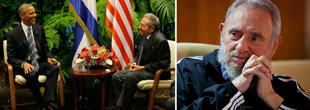Ex-presidente cubano Fidel Castro afirmou que Cuba não vai esquecer as confrontações do passado com os Estados Unidos e que a ilha "não precisa de presentes" do vizinho do Norte; "Não precisamos que o império nos dê nenhum presente", afirmou; declaração acontece uma semana depois da visita do presidente norte-americano, Barack Obama, a Havana