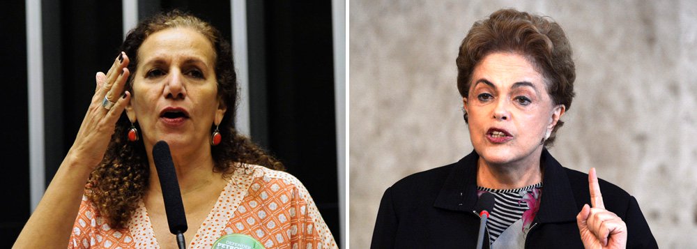 Líder do PCdoB na Câmara, Jandira Feghali defendeu a ida do ex-presidente Lula para o governo da presidente Dilma Rousseff e disse que o processo de impeachment de Dilma é uma "cortina de fumaça" para o golpe em curso no país; "O juiz Moro é instrumento. Queremos que a Lava-Jato apure corrupção. Somos contra o uso político da Lava-Jato. Pessoas do Poder Judiciário se comportam como ativistas políticas", disse Jandira