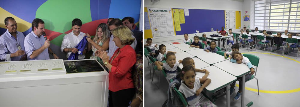 A Prefeitura do Rio informou que 110 escolas serão construídas pelo Programa Fábrica de Escolas do Amanhã; a informação foi divulgada no mesmo dia em que o prefeito Eduardo Paes inaugurou mais três unidades escolares na Zona Oeste da cidade, construídas por meio do programa Fábrica de Escolas do Amanhã Governador Leonel Brizola, que beneficiará 1.160 alunos da região; outras nove escolas serão inauguradas, que beneficiarão 6.740 alunos; desde 2009, já foram implantadas outras 186 novas unidades escolares, segundo o executivo