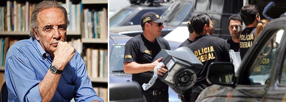 Jornalista lembra que foram os "estigmas daqueles anos" o "golpismo, o 'entreguismo' ameaçador e a 'república do Galeão'"; "O golpismo volta no estilo PSDB; acompanha-o o 'entreguismo' apontado na retirada de pré-sal da Petrobras, aprovada pelo Senado; e a versão civil da 'república do Galeão', sob o nome insignificante de Lava Jato, evidenciam juntos o estágio em que o Brasil de fato está"