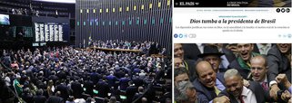 Edição internacional do jornal El País mostrou que a grande maioria dos 513 deputados que votaram a favor do impeachment da presidente Dilma não se referiu ao que efetivamente estava sendo discutido; "A defesa da família, da propriedade, de Deus e da ordem nas mãos dos militares mostrou a verdadeira imagem do mais conservador Congresso desde 1985 e sugeriu, aliás, que nenhum relatório foi lido com a base jurídica que poderia justificar o crime de responsabilidade, necessária para cair Dilma Rousseff", diz o jornal espanhol