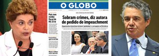 Campanha de manipulação preparada pela Globo para tentar provar que "impeachment não é golpe por estar previsto na Constituição" fracassou; na noite de ontem, Jornal Nacional teve de exibir uma fala contundente da presidente Dilma Rousseff em que ela demonstra que um impeachment sem crime de responsabilidade não merece outro nome, a não ser golpe – o que também foi dito pelo ministro Marco Aurélio Mello, do Supremo Tribunal Federal; sem argumentos, restou à Globo tentar provar a validade da tese da advogada Janaina Paschoal, convertida em "jurista" pelos Marinho, de que "pedaladas fiscais" que ainda nem foram apreciadas pelo Congresso Nacional são motivos suficientes para afastar um presidente; nesse debate, a Globo também será derrotada