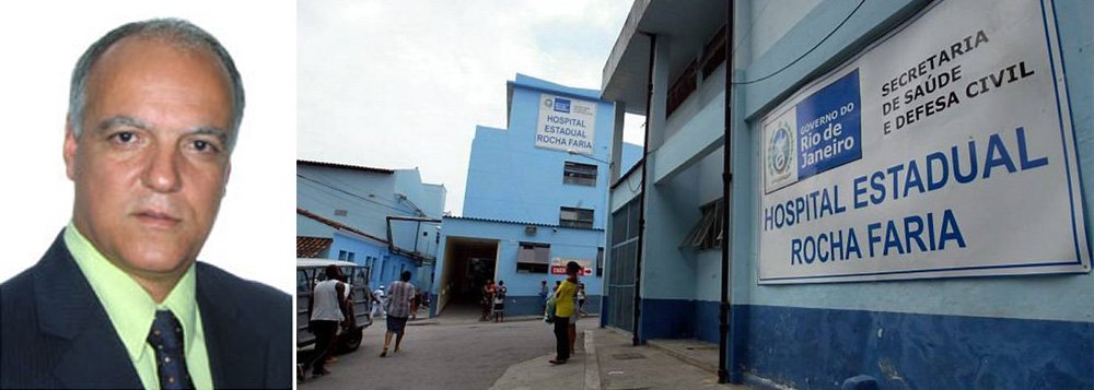 A gestão que assumiu nesta semana o Hospital Rocha Faria, em Campo Grande, zona oeste do Rio, afastou o vereador Gilberto de Oliveira Lima, conhecido como Doutor Gilberto (PTN), do cargo que possuía na unidade, após denúncias de que ele faltava a plantões na unidade; no último fim de semana, o parlamentar estava na escala de plantão de 24 horas na emergência do Rocha Faria e não foi encontrado; funcionários disseram que ele nunca vai aos fins de semana; ele diz que atendeu a uma revindicação da Secretaria de Saúde
 