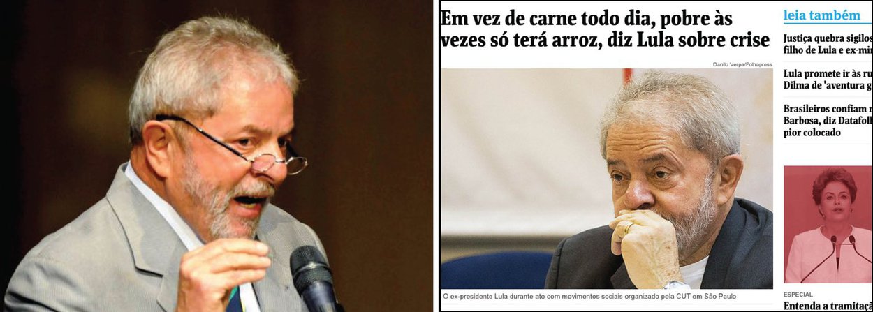 Assessoria de imprensa afirma que jornal "distorceu" a fala do ex-presidente ao reproduzir sua entrevista ao jornal espanhol El País; "Agindo de má-fé, atribuiu ao ex-presidente uma fala que não existiu. Em nenhum momento, Lula afirmou que os pobres terão de deixar de comer carne para comer somente arroz durante a crise", rebate a nota, chamando a distorção de "tradução criativa"
