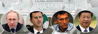 Documentos vazados de empresa panamenha Mossack Fonseca, que supostamente mostram como a companhia ajuda seus clientes a lavar dinheiro, evitar sanções e evadir impostos, implicam pelo menos 72 ex-chefes de Estado e líderes em exercício, como os presidentes chinês, Xi Jinping, sírio, Bashar al-Assad, russo, Vladimir Putin e argentino, Mauricio Macri, e o primeiro-ministro da Islândia, Sigmundur Davíð Gunnlaugsson; entre as celebridades estariam o ator Jackie Chan, o jogador argentino de futebol Lionel Messi e o cineasta espanhol Pedro Almodovar