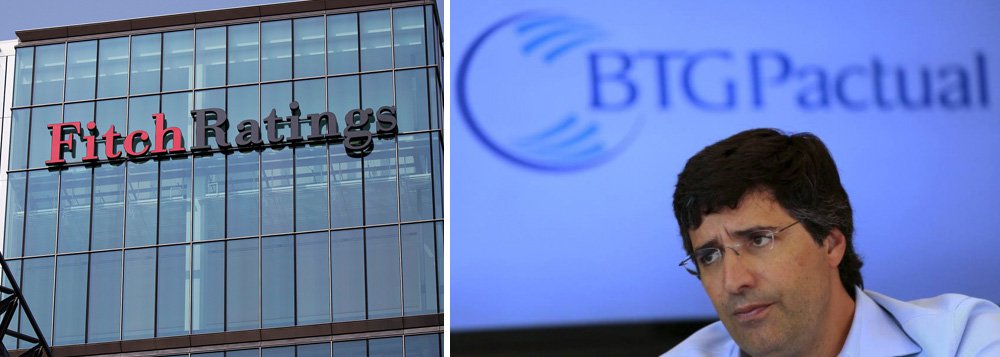 Agência de classificação de risco Fitch colocou em observação negativa a nota de crédito do banco BTG Pactual após a prisão de seu presidente-executivo, André Esteves, pela Polícia Federal no âmbito da operação Lava Jato; agência deverá tomar uma decisão sobre o rating da instituição em até seis meses, disse à Reuters o diretor da Fitch Eduardo Ribas