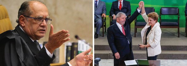 O ministro Gilmar Mendes, do Supremo Tribunal Federal, liberou nesta quinta (7) para julgamento no plenário da Corte as ações que decidirão a validade da posse do ex-presidente Lula no cargo de ministro da Casa Civil; para serem julgadas na semana que vem, ainda é preciso um despacho formal do presidente da Corte, Ricardo Lewandowski, para incluir os processos na pauta