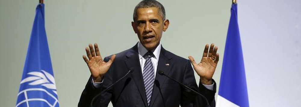 Obama, na COP-21, em Paris 30/11/2015 REUTERS/Kevin Lamarque