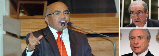 Deputado distrital Chico Vigilante (PT) criticou a posição do vice-presidente Michel Temer sobre o presidente da Câmara, Eduardo Cunha (PMDB-RJ), ambos citados na Operação Lava Jato; segundo o petista, Temer nunca vai "criticar seu correligionário que é seu principal parceiro no golpe"; "Não poderemos dar uma hora de trégua a esse governo golpista que entrará com a marca da corrupção, da desonestidade e da traição, caso vença no Senado a proposta do golpe"