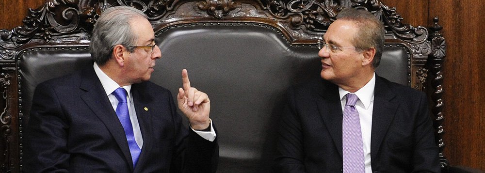 "Vamos garantir o contraditório e o direito de defesa, respeitar o devido processo legal", afirmou o presidente do Senado, Renan Calheiros (PMDB-AL); "Pretendemos fazer isso com absoluta isenção e imparcialidade. Não podemos acelerar o processo de modo que pareça atropelo. Nem podemos demorar, de modo que pareça procrastinação"; Renan recebeu a visita do deputado Eduardo Cunha (PMDB-RJ), responsável pelo golpe parlamentar, que pediu pressa; "a demora no processo é muito prejudicial ao país", disse ele; no segundo tempo do impeachment, conforme adiantou 247, Renan deve agir como o avesso de Cunha