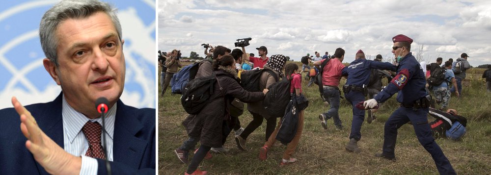 Alto-comissário da Organização das Nações Unidass (ONU) para os Refugiados, Filippo Grandi, disse estar preocupado com o  "bloqueio crescente" de fronteiras europeias aos refugiados; "Estou muito preocupado com as notícias sobre um fechamento crescente de fronteiras europeias ao longo da rota dos Balcãs porque isso vai criar mais caos e confusão e, muito provavelmente, aumentar os fluxos irregulares", afirmou; declaração é uma reação à decisão da Macedônia de recusar passagem aos afegãos em sua fronteira com a Grécia
